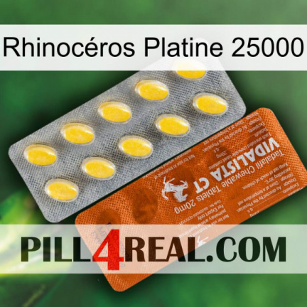 Rhinocéros Platine 25000 42